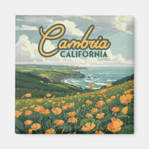 Cambria California Poppies Bloemen Pacifische kust Magneet