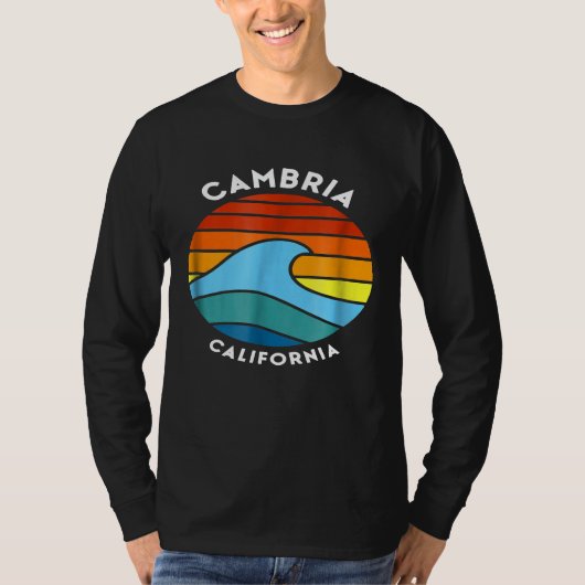 Cambria California Retro Wave 80s T-shirt (Voorkant)