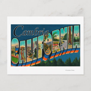 Cambria, Californië - grote letterscènes Briefkaart