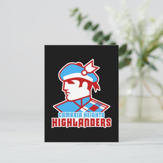 Cambria Heights Hoger Logo Design Briefkaart (Staand voorkant)