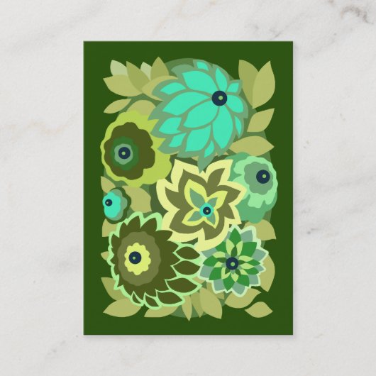 CAMBRIA in Shades of Green Visitekaartje (Voorkant)