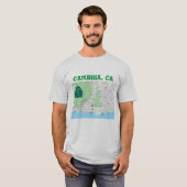 Cambria kaart T-Shirt (Voorkant volledig)