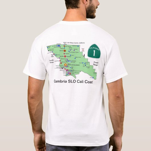 Cambria-kaarten T-shirt (Achterkant)