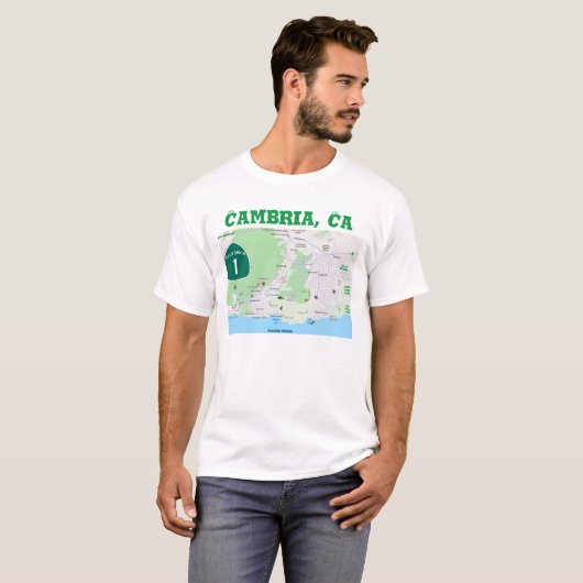 Cambria-kaarten T-shirt (Voorkant volledig)
