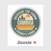 Cambria, Pennsylvania Sticker (Vel)