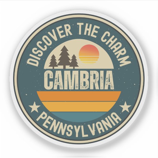 Cambria, Pennsylvania Sticker (Voorkant)