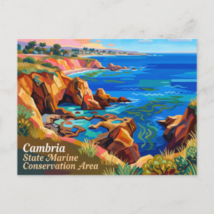 Cambria State Marine Conservation Area Californië Briefkaart