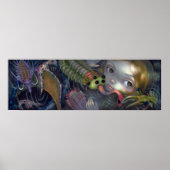 Cambrian Mermaid ART PRINT pop surrealistische fan (Voorkant)