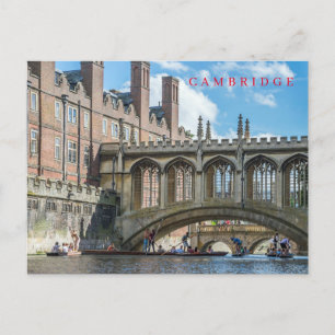 Cambridge Bridge of Sighs ansichtkaart Briefkaart
