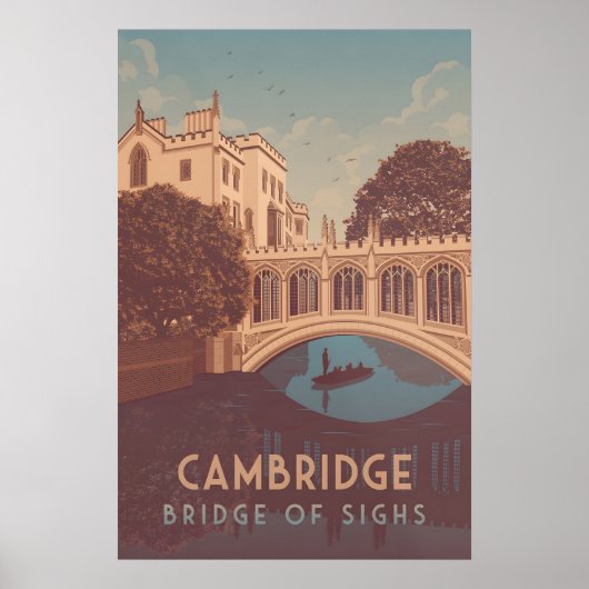Cambridge Bridge Of Sighs Reisposter Poster (Voorkant)