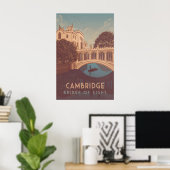 Cambridge Bridge Of Sighs Reisposter Poster (Thuiskantoor)