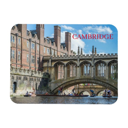 Cambridge Bridge of Sighs uitzicht fridge magnet Magneet (Horizontaal)