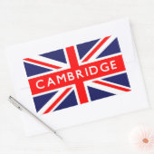 Cambridge : Britse vlag Rechthoekige Sticker (Envelop)