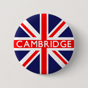 Cambridge : Britse vlag Ronde Button 5,7 Cm