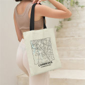 Cambridge, Cambridgeshire City Map Tote Bag