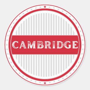 Cambridge City Pride Embleem – Engelse identiteit Ronde Sticker