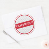 Cambridge City Pride Embleem – Engelse identiteit Ronde Sticker (Envelop)