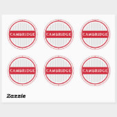 Cambridge City Pride Embleem – Engelse identiteit Ronde Sticker (Vel)