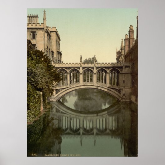  Cambridge England, Bridge of Sighs Poster (Voorkant)