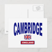 Cambridge England Briefkaart (Voorkant / Achterkant)