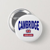 Cambridge England Ronde Button 5,7 Cm (Voorkant /achterkant)