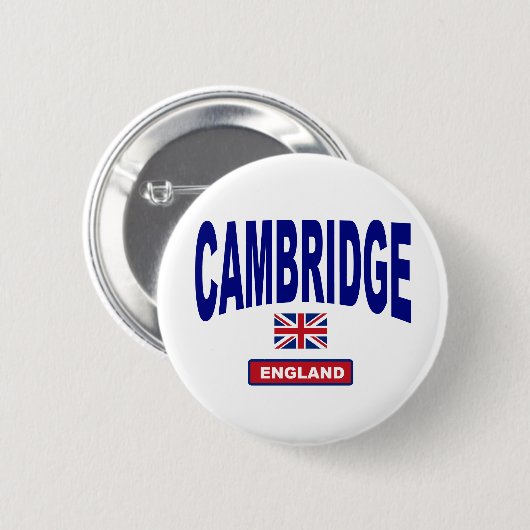 Cambridge England Ronde Button 5,7 Cm (Voorkant /achterkant)