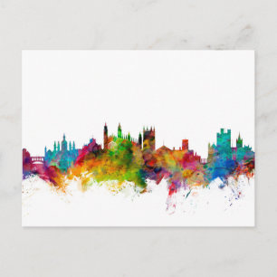 Cambridge England Skyline Briefkaart