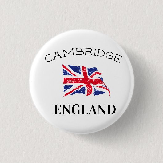 Cambridge England UK Britse vlag Ronde Button 3,2 Cm (Voorkant)