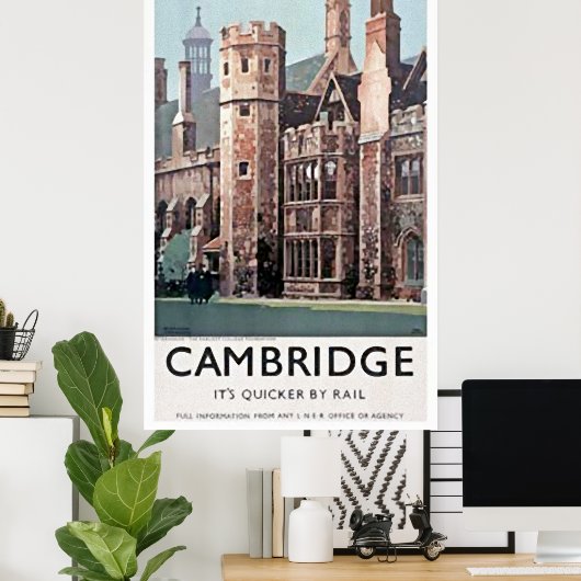 Cambridge England University Art Print (Thuiskantoor)