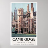 Cambridge England University Art Print (Voorkant)