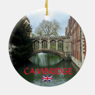Cambridge kerstversiering keramisch ornament