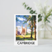 Cambridge, King's college chapel, Verenigd Koninkr Briefkaart (Staand voorkant)