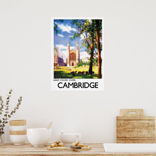 Cambridge, King's college chapel, Verenigd Koninkr Poster (Keuken)