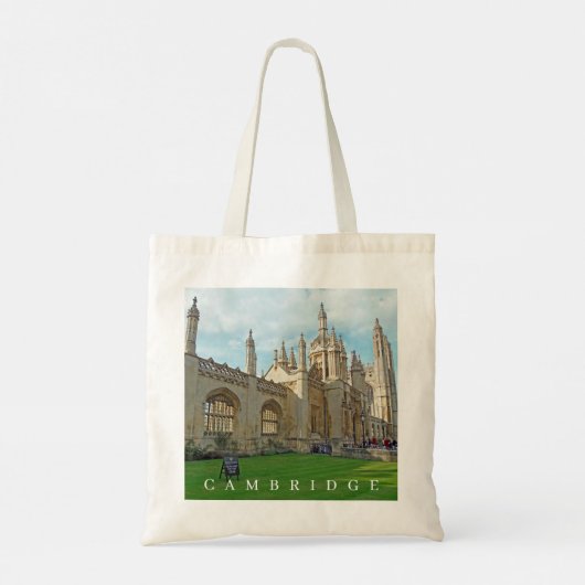 Cambridge King's College uitzicht canvas tas (Achterkant)