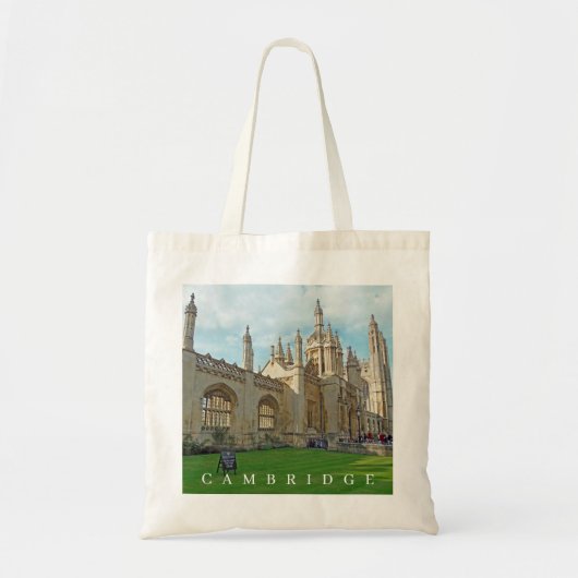 Cambridge King's College uitzicht canvas tas (Voorkant)