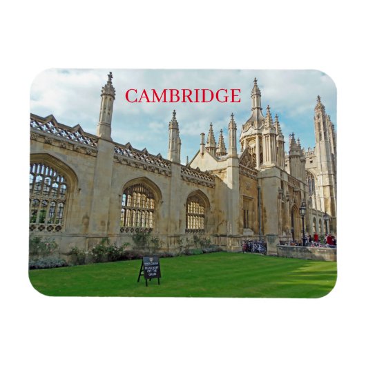 Cambridge King's College uitzicht fridge magnet Magneet (Horizontaal)