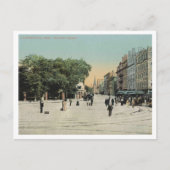 Cambridge MA, Harvard Square, 1910 Briefkaart (Voorkant)