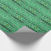Cambridge, MA Holiday Wreath Wrapping Paper Cadeaupapier (Hoek)