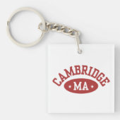 Cambridge Massachusetts Cute College Gift Keychain (voorkant)