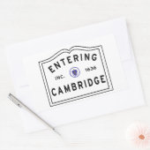 Cambridge Massachusetts Rechthoekige Sticker (Envelop)