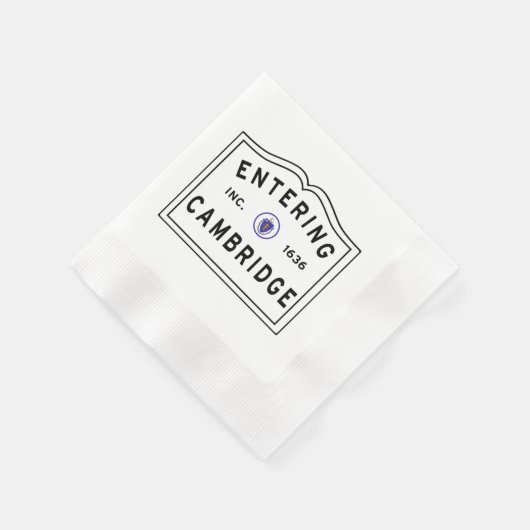 Cambridge Massachusetts Rectangular Stick invoeren Servet (Hoek)