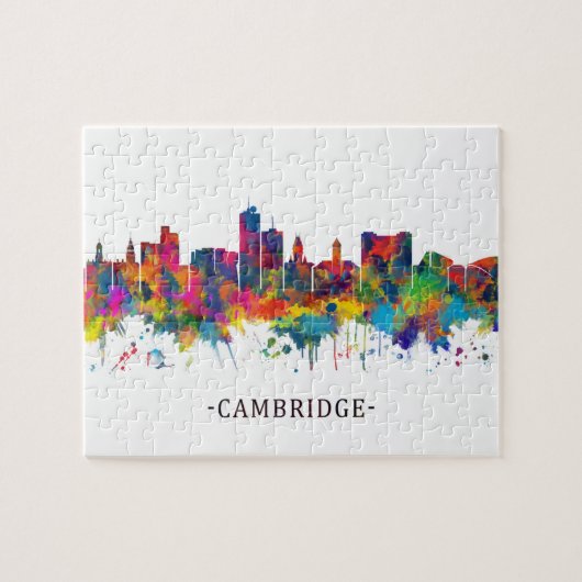 Cambridge Massachusetts Skyline Legpuzzel (Horizontaal)