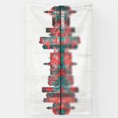 Cambridge Massachusetts Skyline Spandoek (Verticaal)