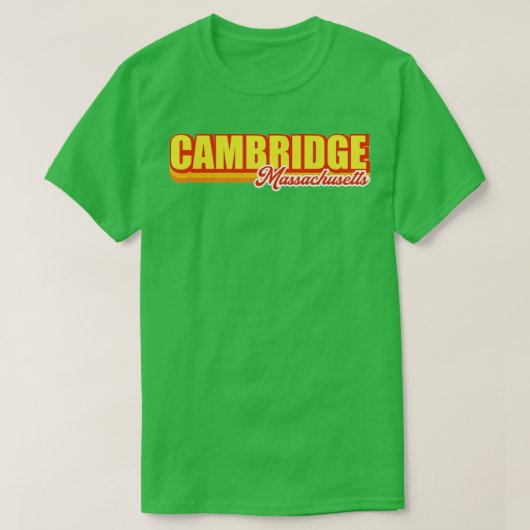 Cambridge Massachusetts T-shirt (Design voorkant)