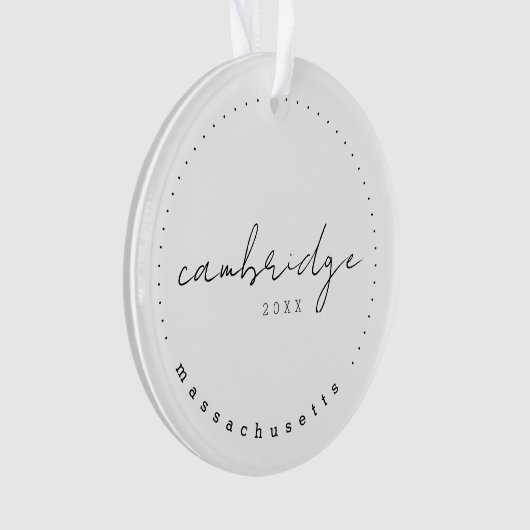 Cambridge, Massachusetts Travel Verenigde Staten Ornament (voorkant)