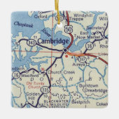 Cambridge MD  Map Keramisch Ornament (Voorkant)