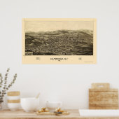 Cambridge, NY Panoramic Map - 1886 Poster (Keuken)