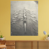 Cambridge Rowing Crew 1910 Canvas Afdruk (Insitu (Woonkamer))