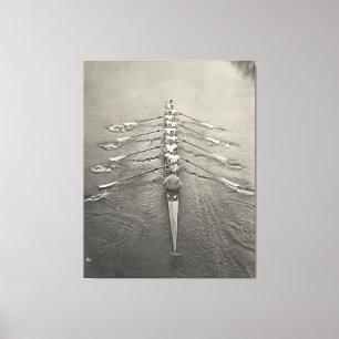 Cambridge Rowing Crew 1910 Canvas Afdruk