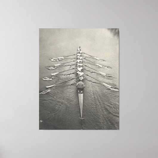 Cambridge Rowing Crew 1910 Canvas Afdruk (Voorkant)